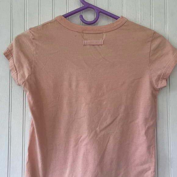Super Rare Y2K Vintage Juicy Couture Tee Hotel Medium Peach Pink Glamorous USA - Picture 4 of 5